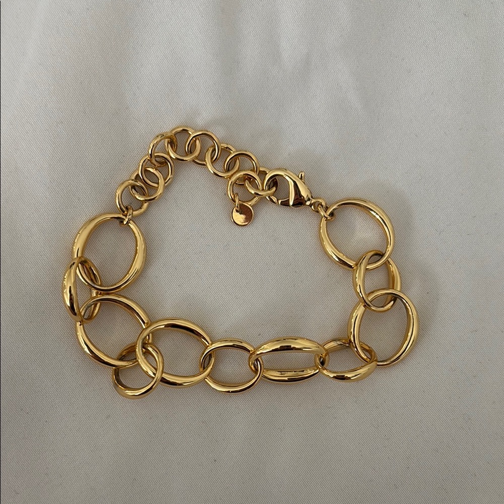 Bayou with Love Gold-Plated Chain Bracelet